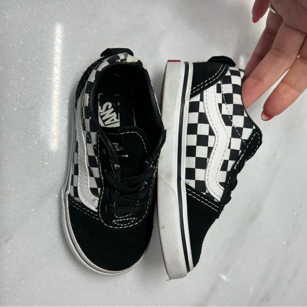 Vans Ward Slip-On Black Checkered Toddler